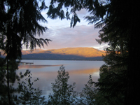 Priest Lake, the view from our cabin