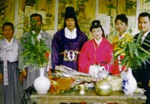 Traditional Korean wedding, 1961