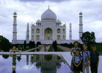 Family at the Taj Mahal